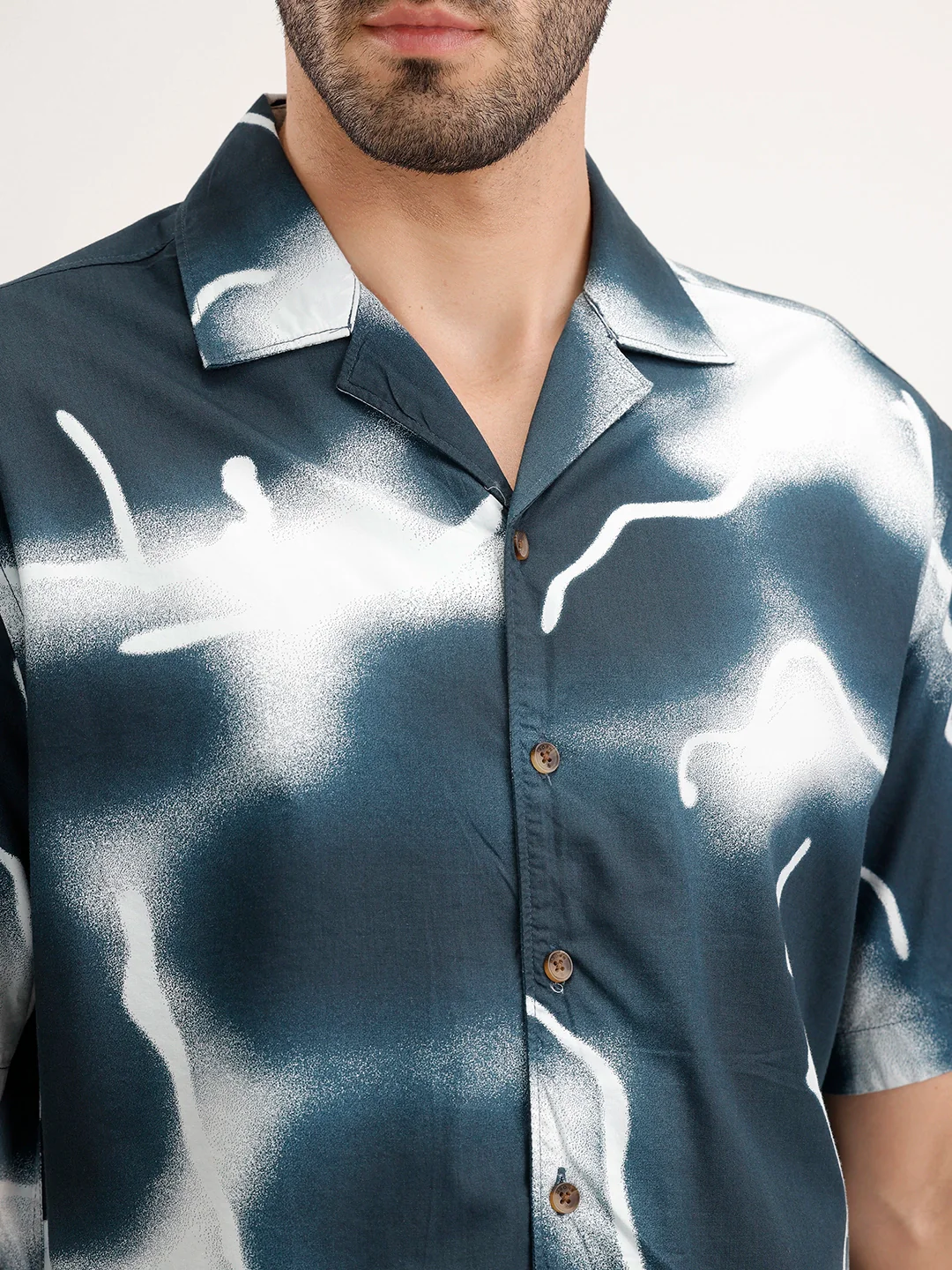 Classic Resort Collar Shirt | Blue - Image 5