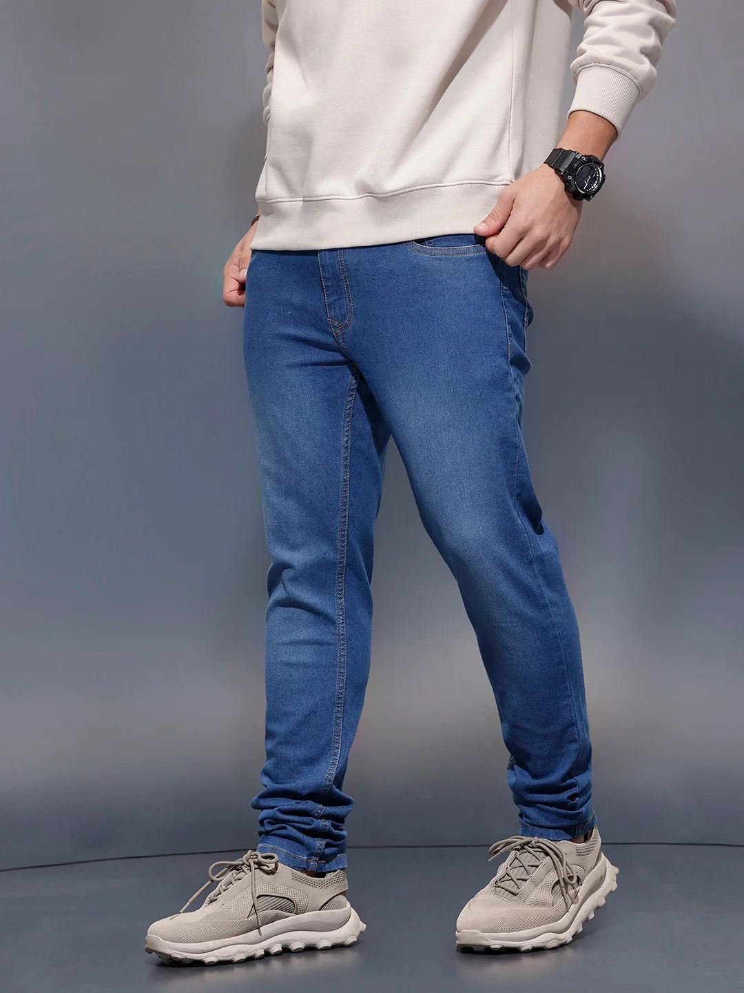 Classic Skinny Jeans   |  Blue - Image 4