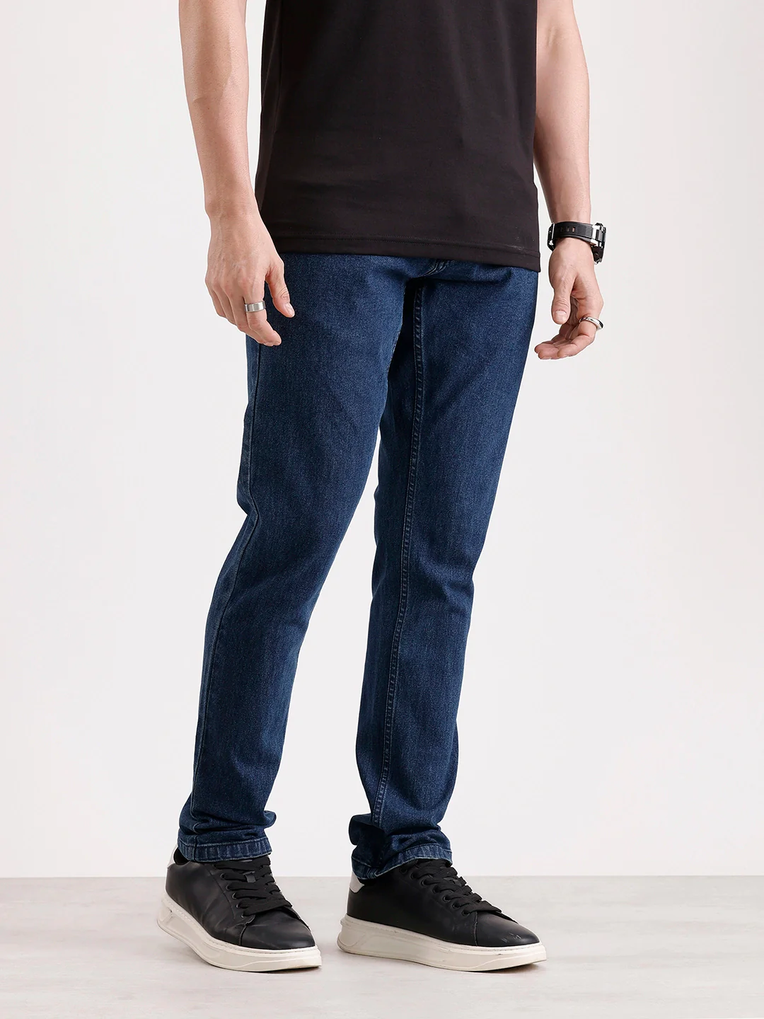 Classic Slim Fit Denim Jeans   |  Blue - Image 4