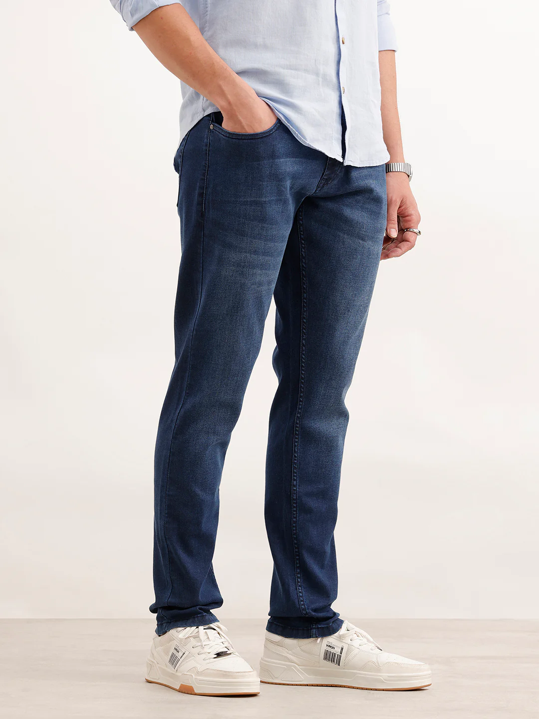 Classic Slim Fit Denim Jeans  | Blue - Image 4