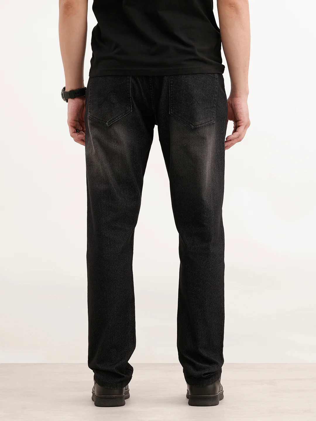 Classic Slim Fit Denim Jeans  | Dark Grey - Image 3