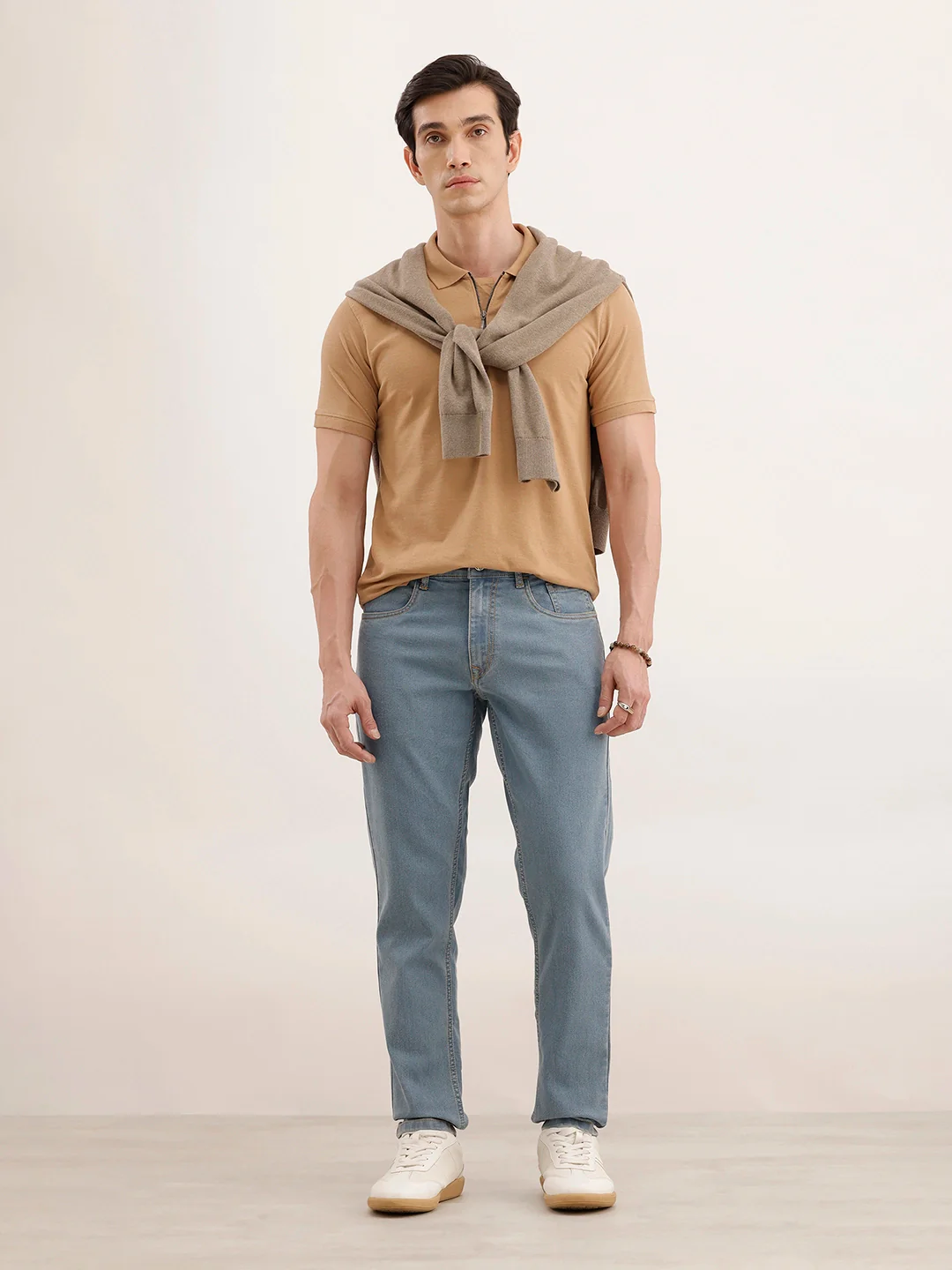 Classic Slim Fit Denim Jeans | Light Blue - Image 2
