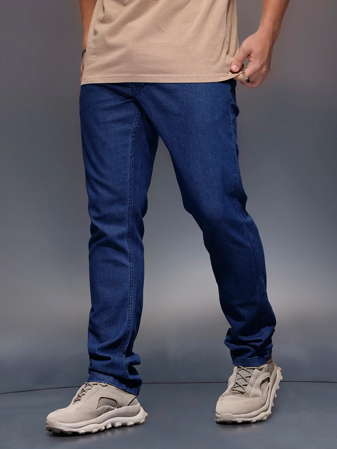 Classic Slim Fit Jeans   |  Dark Blue - Image 4