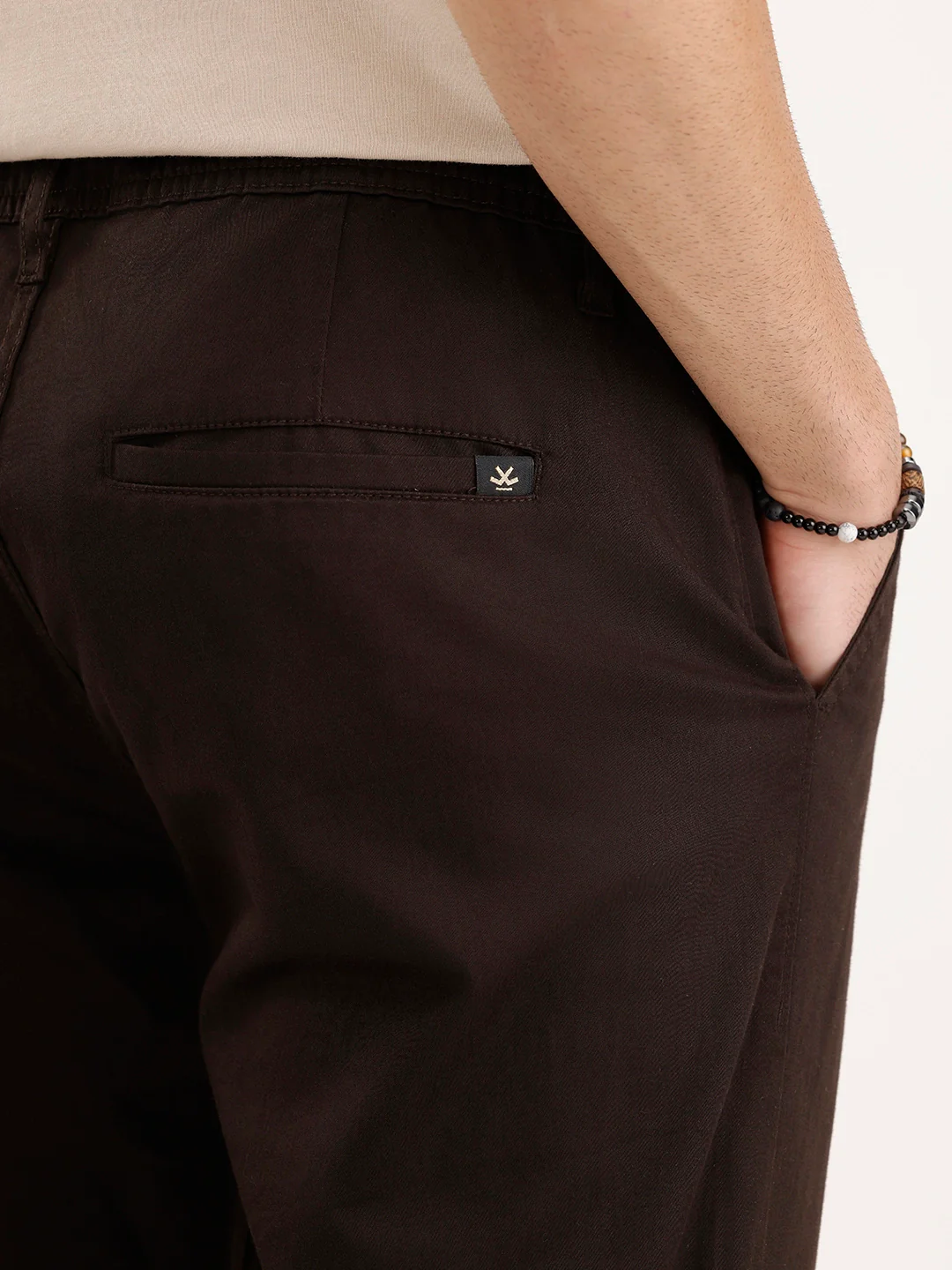Classic Slim Fit Jogger | Brown - Image 6
