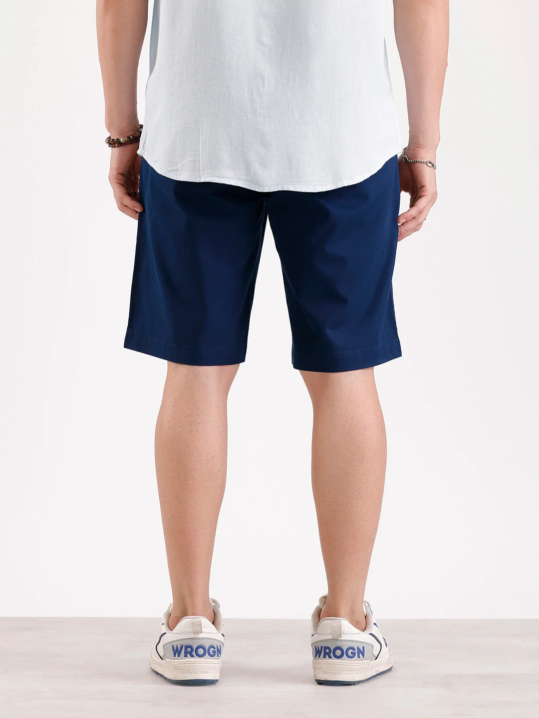 Classic Slim Fit Shorts   |  Navy Blue - Image 3