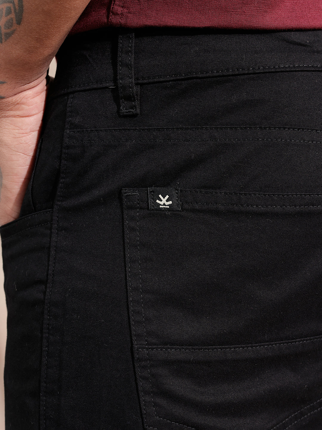 Classic Slim Fit Trouser | Black - Image 5