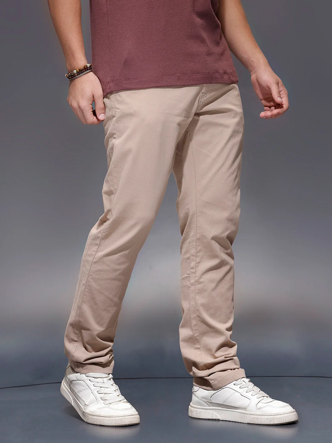 Classic Slim Fit Trouser   |  Brown - Image 4
