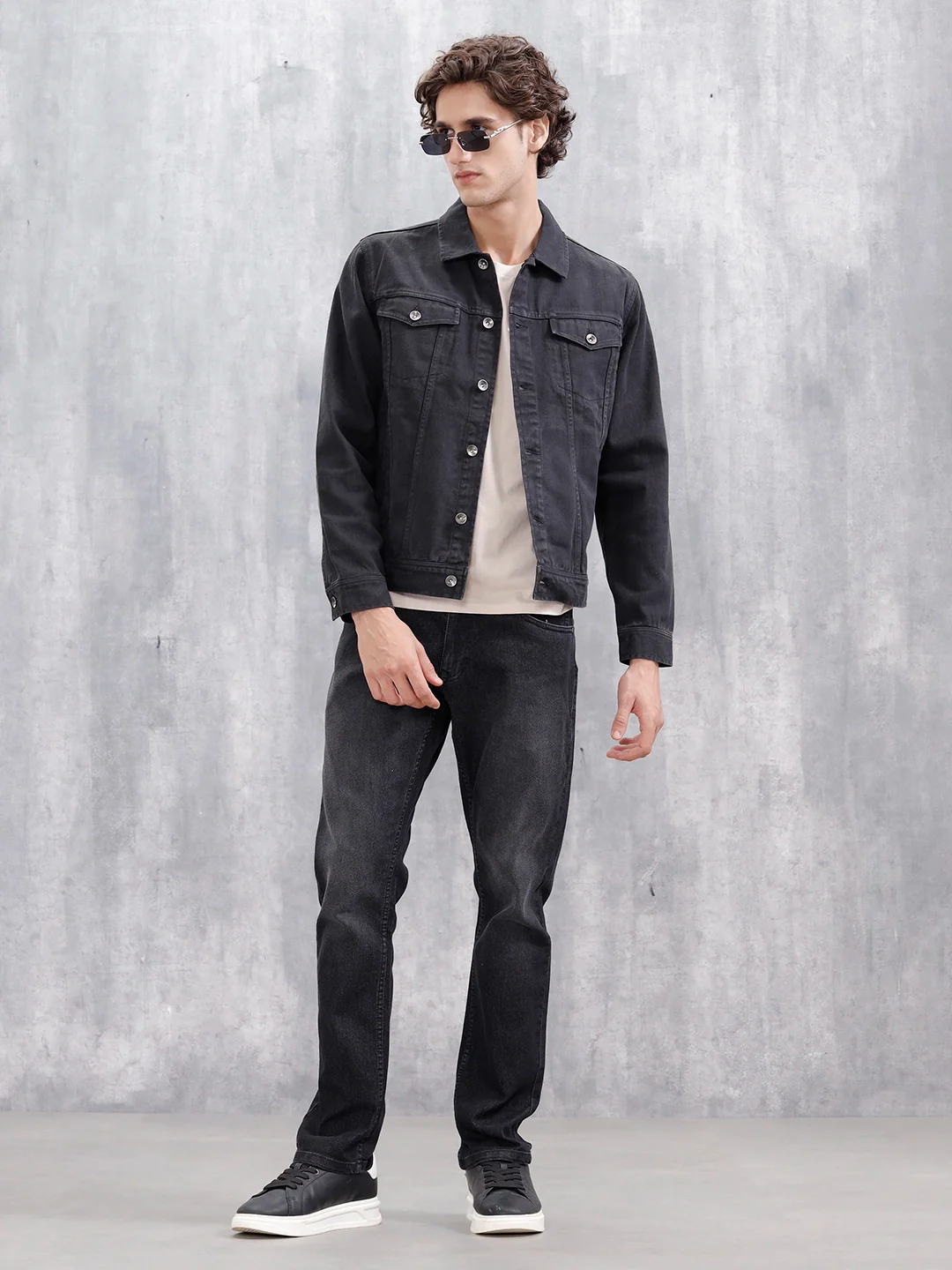 Classic Straight Leg Casual Jeans | Dark Grey - Image 2