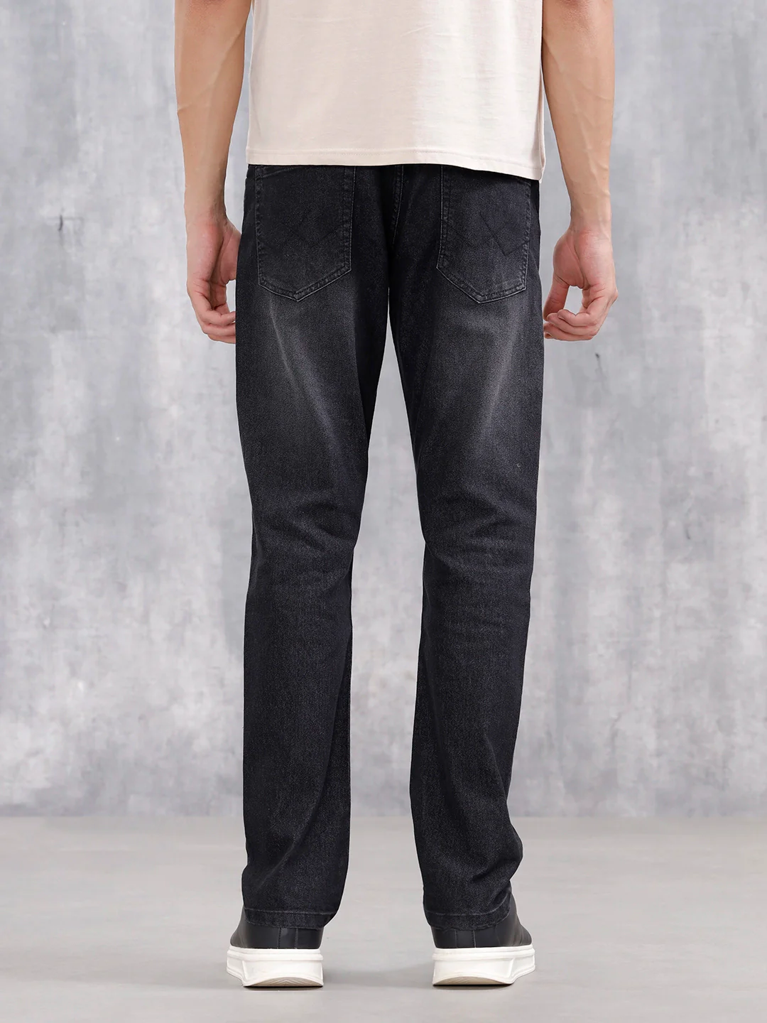 Classic Straight Leg Casual Jeans | Dark Grey - Image 3
