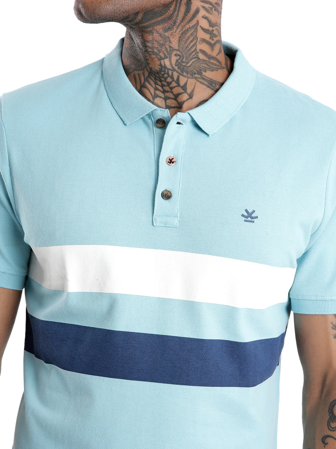 Classic Stripes Printed Polo T-Shirt - Image 3