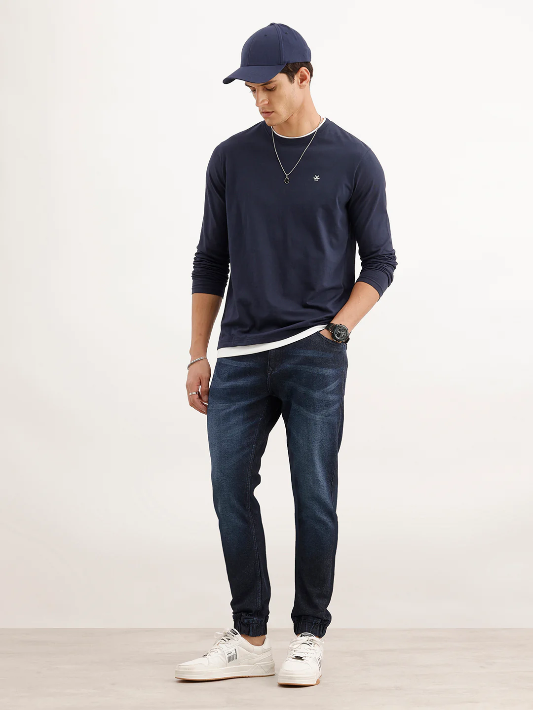 Classic Tone Denim Jogger - Image 2