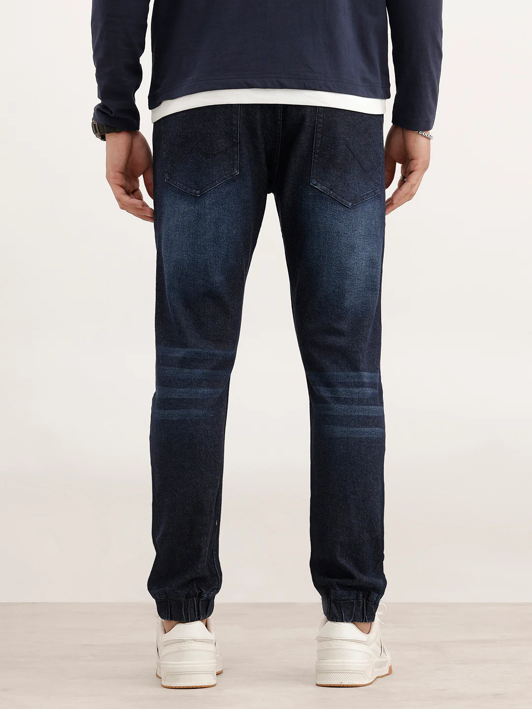 Classic Tone Denim Jogger - Image 3