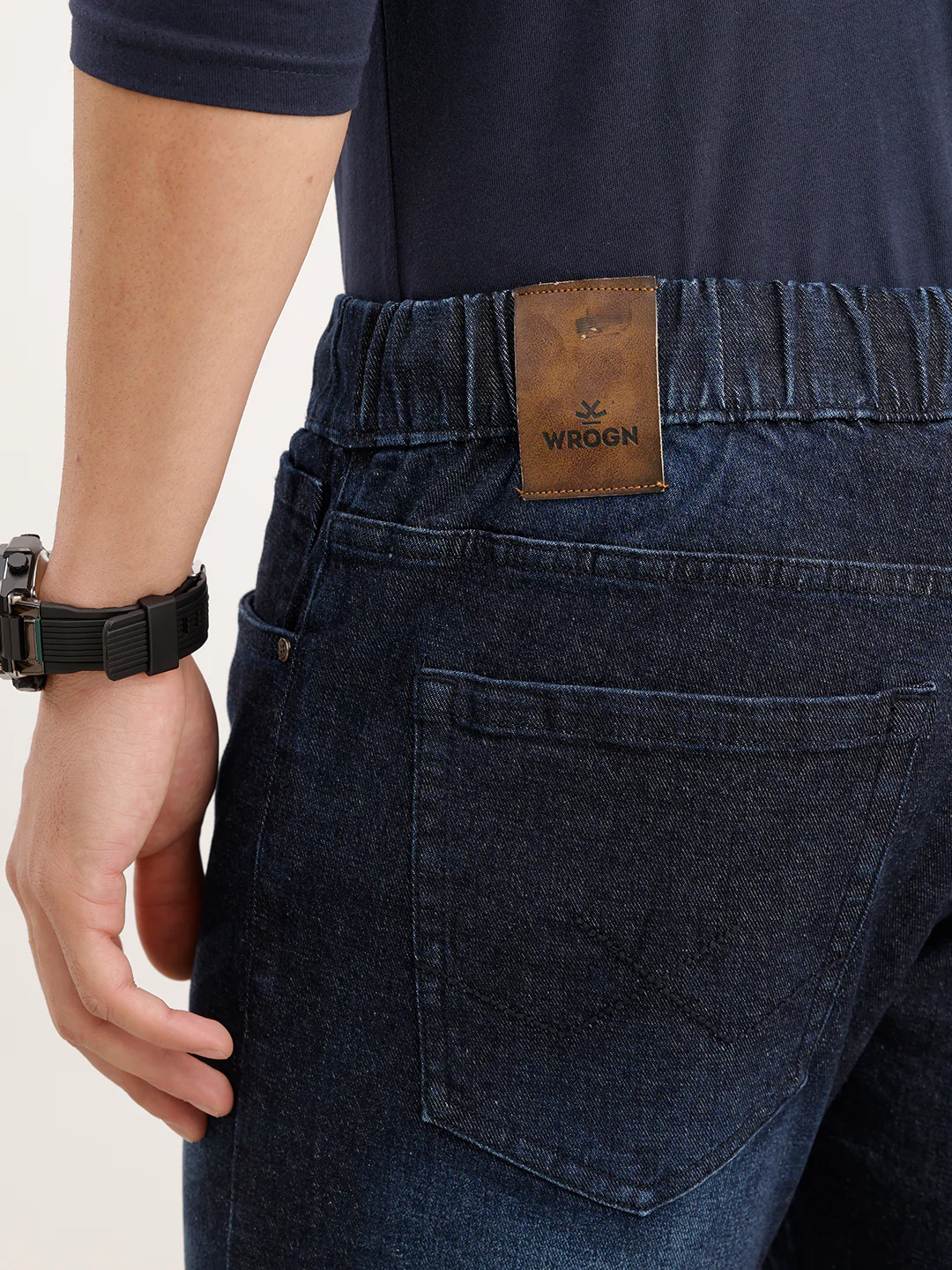 Classic Tone Denim Jogger - Image 6