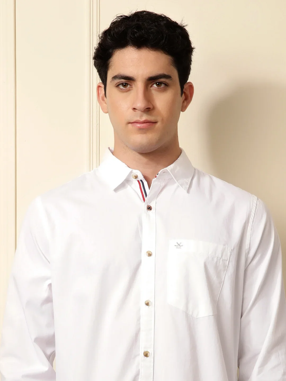 Classic Cotton Slim Fit Shirt | White - Image 5