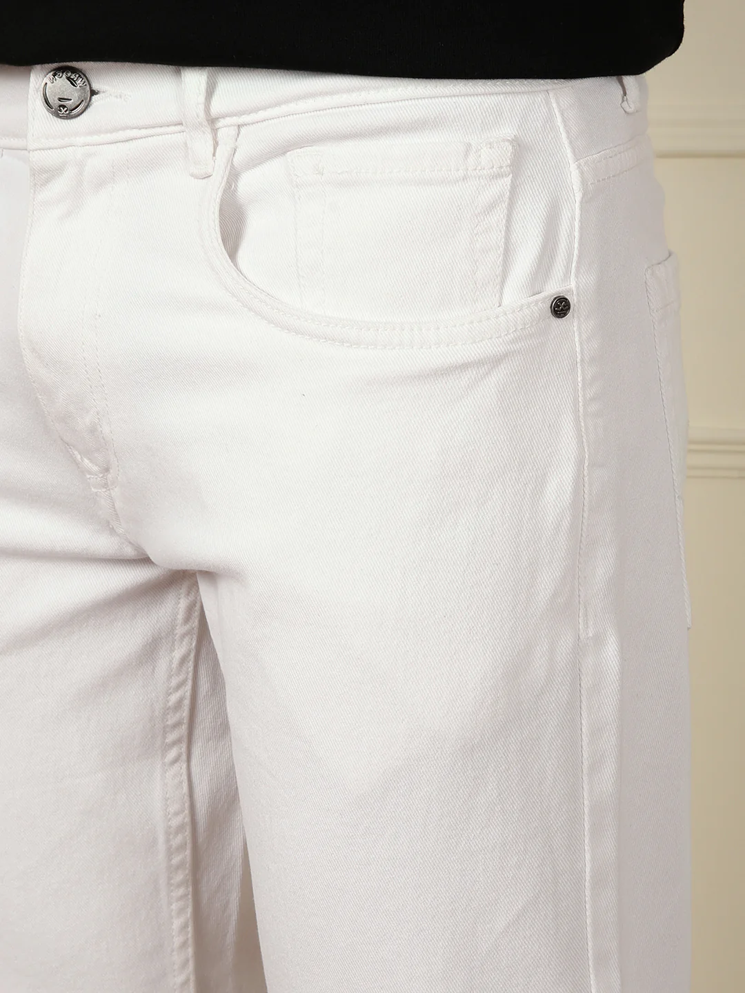 Classic Skinny Crop Jeans | White - Image 5
