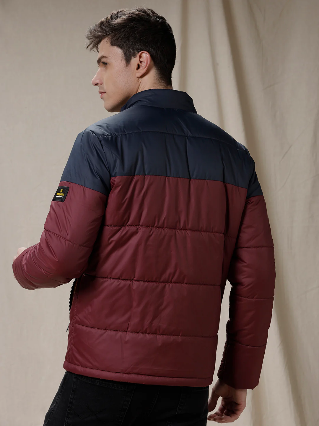Colour Blocked Quilted Puffer Jacket - Image 3