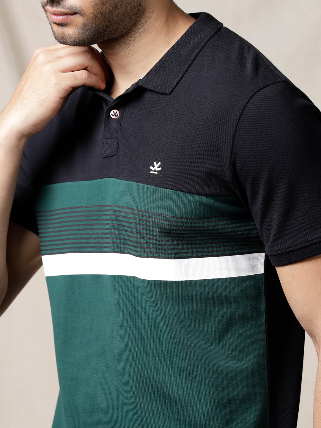 Colourblocked Polo T-Shirt - Image 5