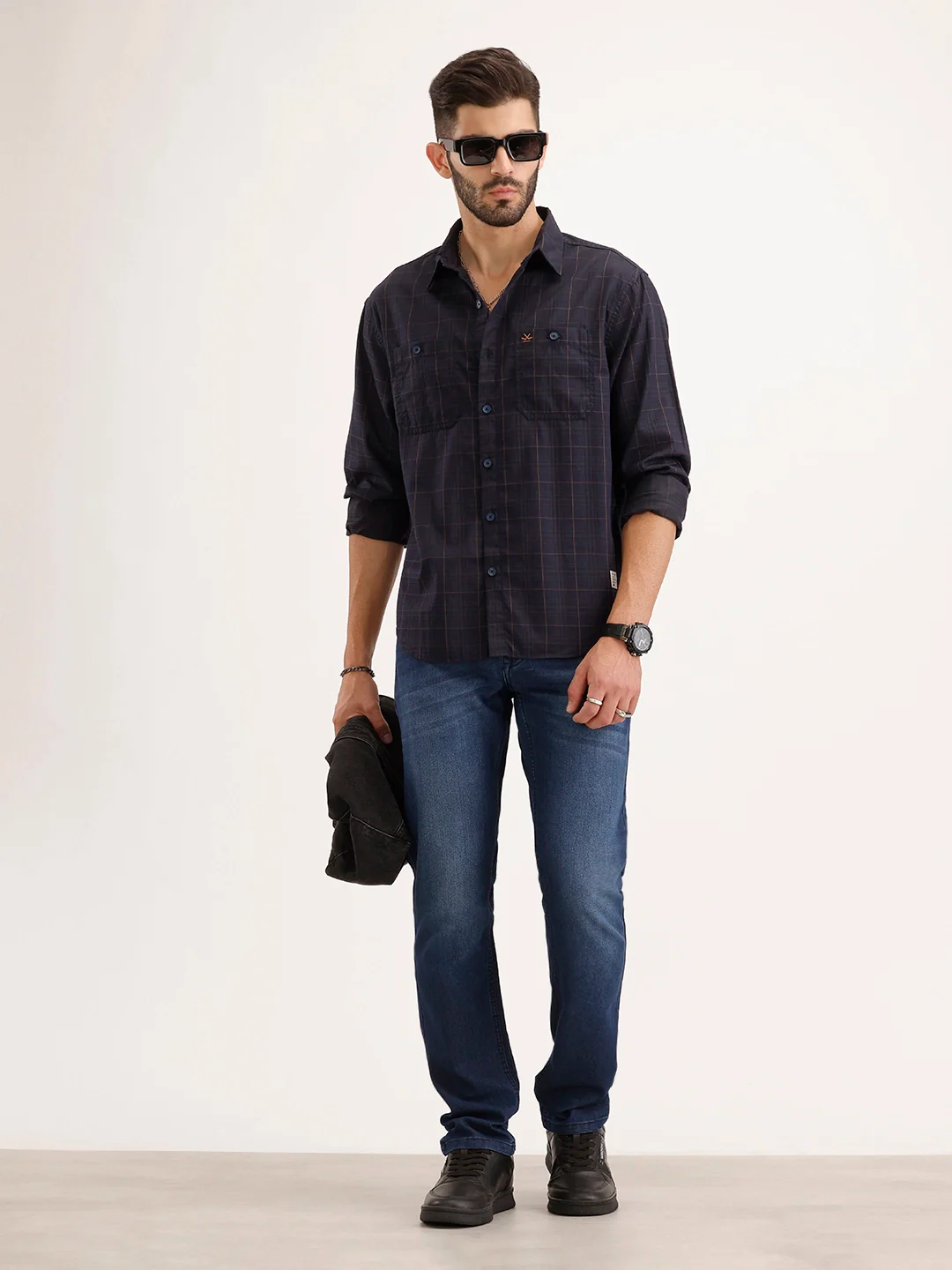 Comfort Fit Double Pocket Shirt | Blue - Image 2