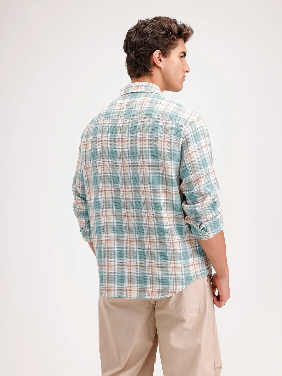 Comfort Fit Double Pocket Shirt  | Green - Image 3