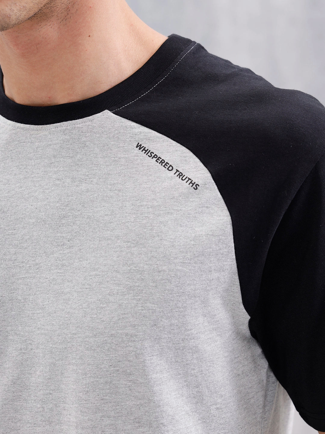 Comfort Fit Men's Colorblocked Tshirt | Grey - Image 5
