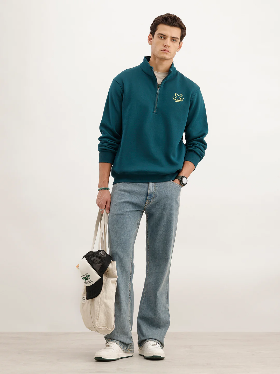 Comfort Fit Sweatshirt  | Dark Green - Image 2