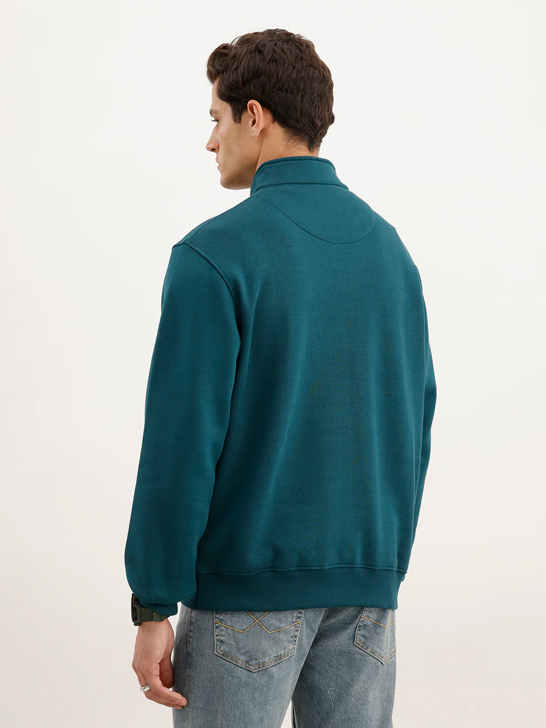 Comfort Fit Sweatshirt  | Dark Green - Image 3