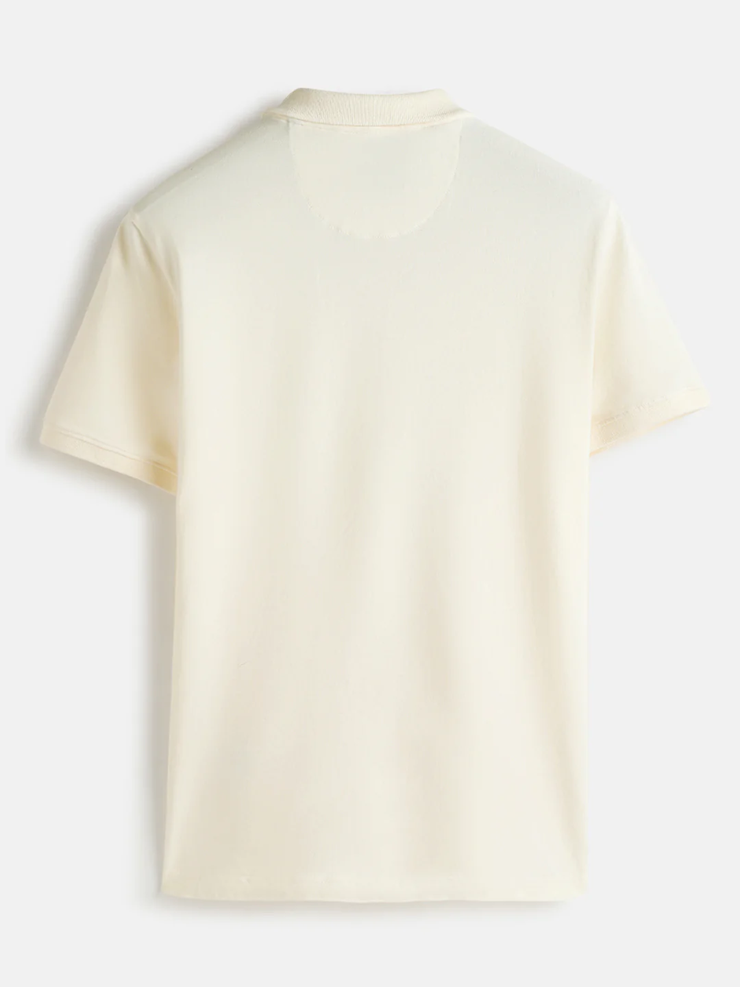 Cotton Blend Polo T-Shirt | Off White - Image 3