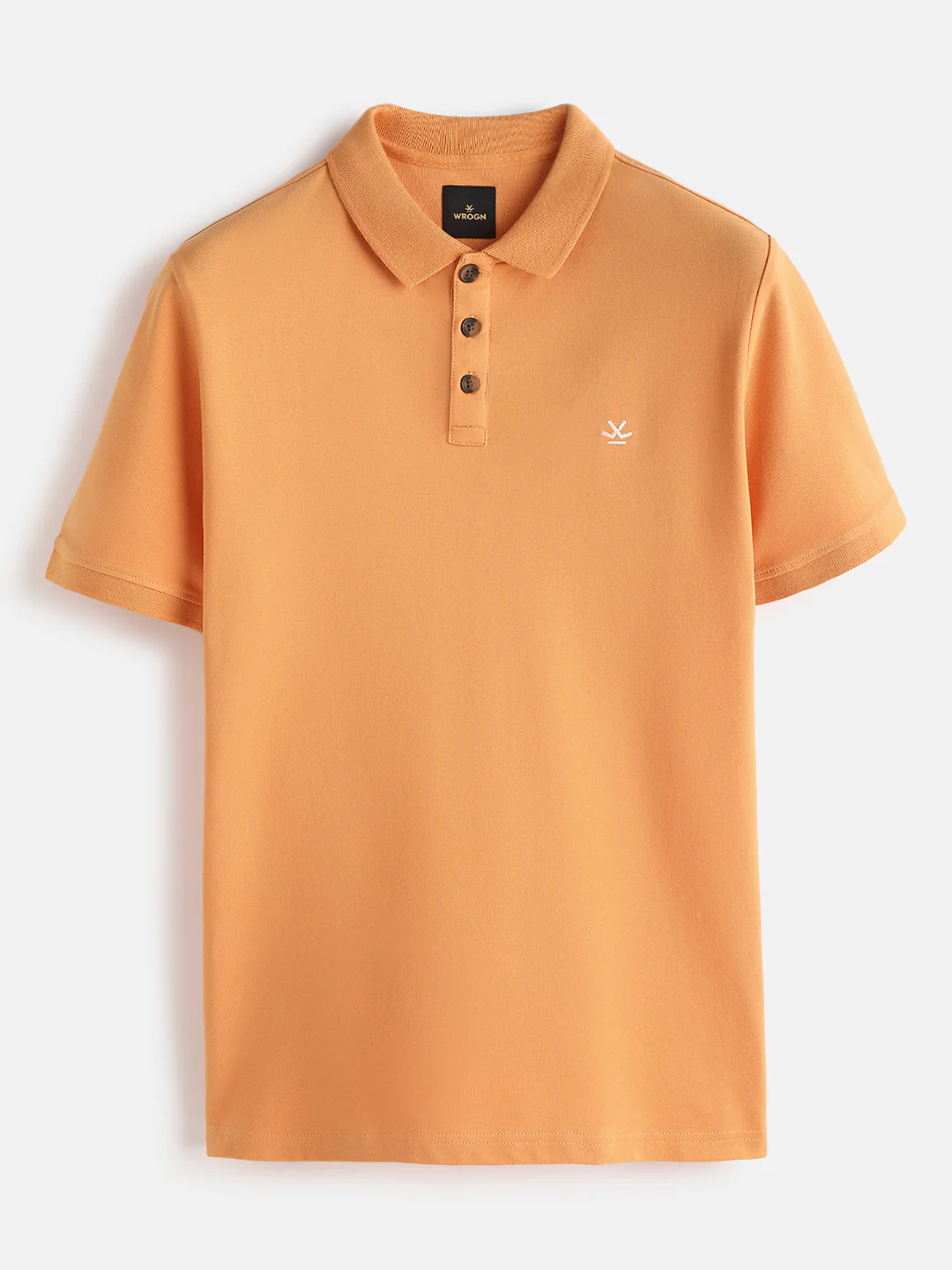 Cotton Blend Polo T-Shirt | Orange - Image 3