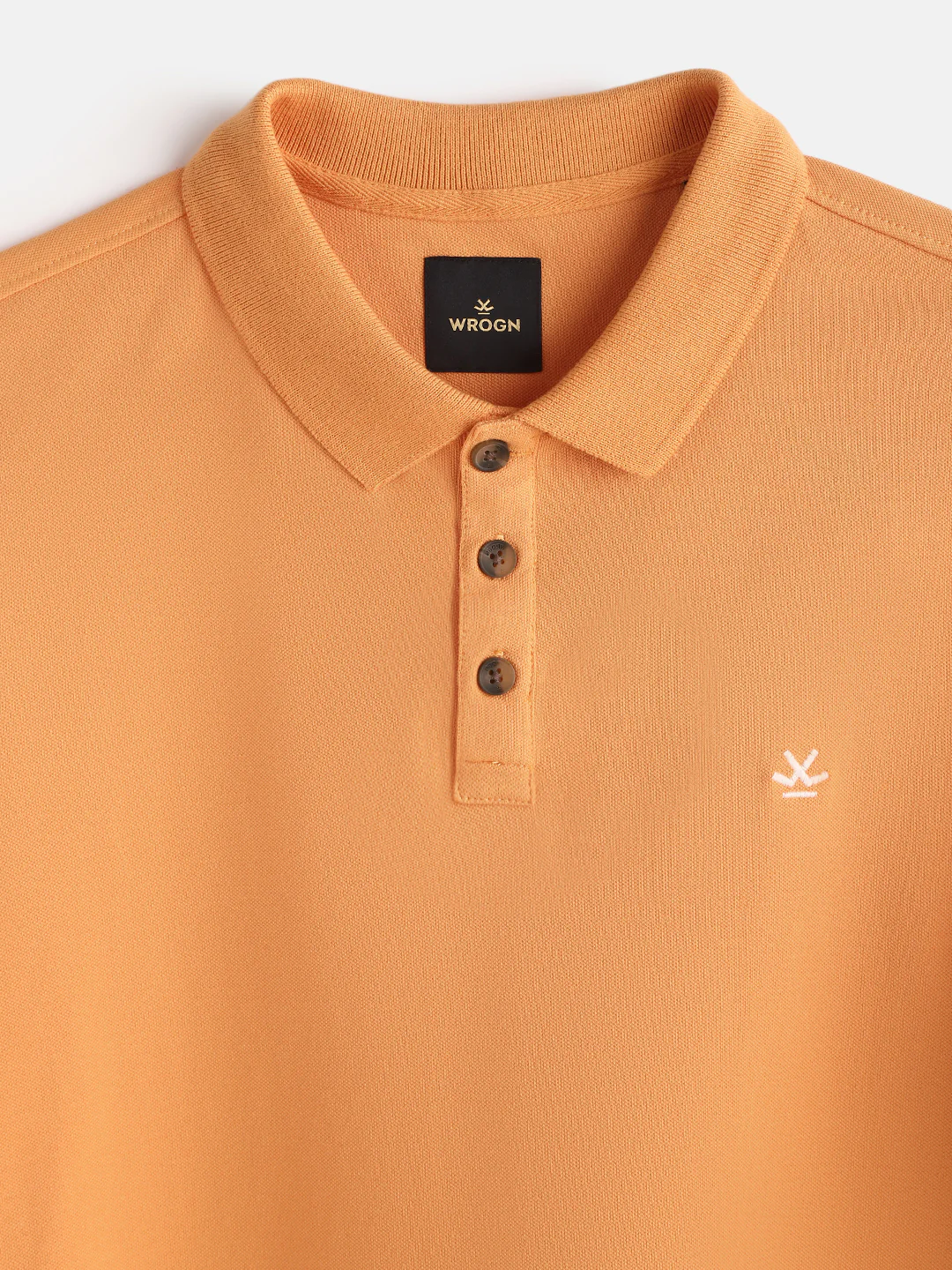 Cotton Blend Polo T-Shirt | Orange - Image 4