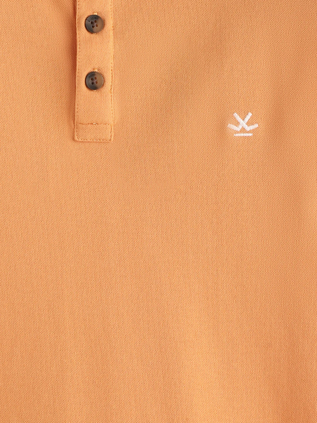Cotton Blend Polo T-Shirt | Orange - Image 5