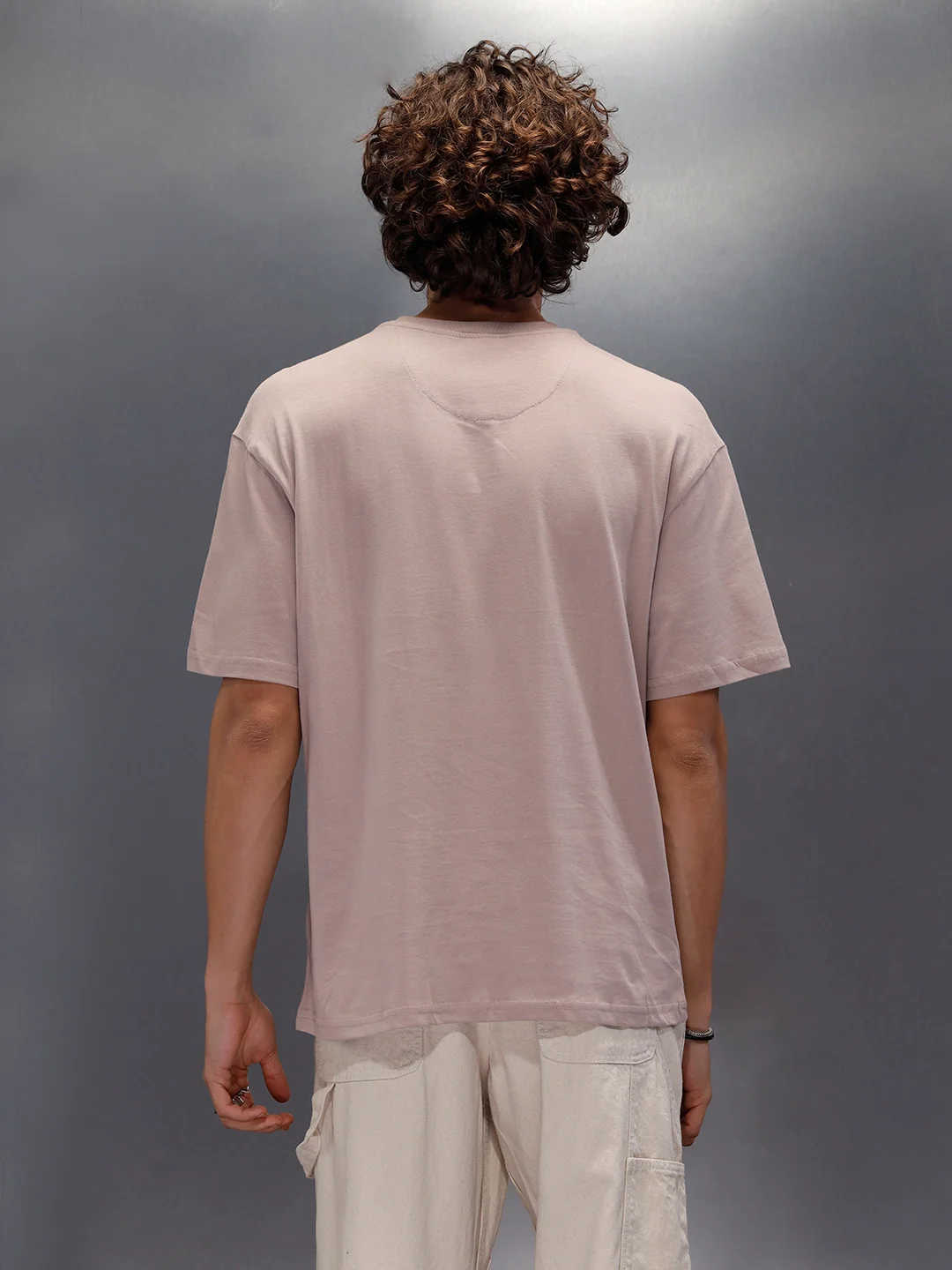 Crew Neck Oversized Fit Graphic Printed T-Shirt | Etherea - Image 3