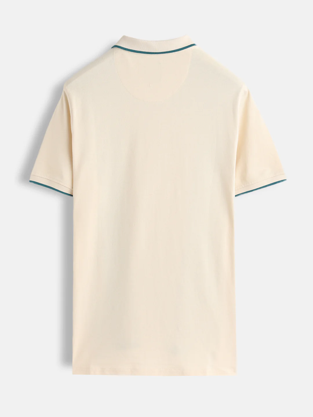 Cross-Stitch Inspired Printed Striped Slim Fit Shirt | Beige - Image 2