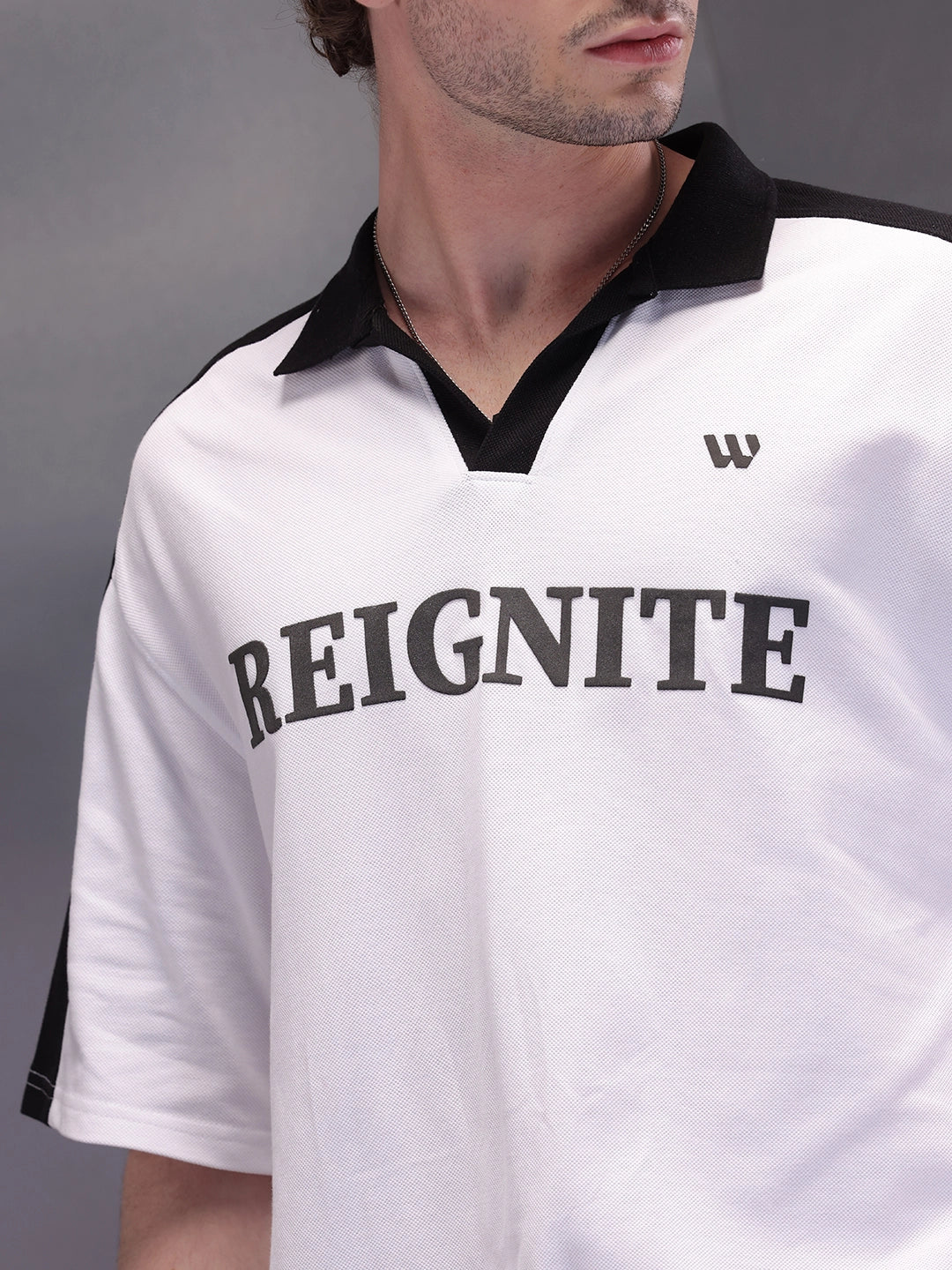 Cut & Sue Oversized Polo T-Shirt | White - Image 5