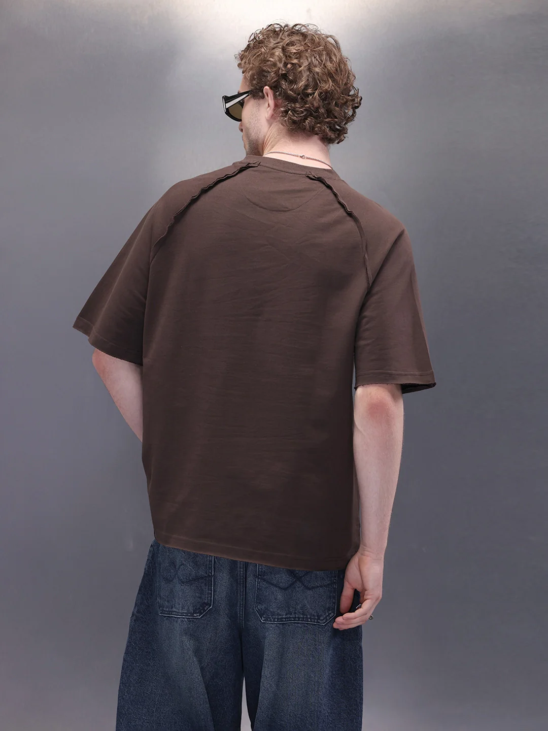 Cut & Sue Oversized T-Shirt | Dark Brown - Image 3