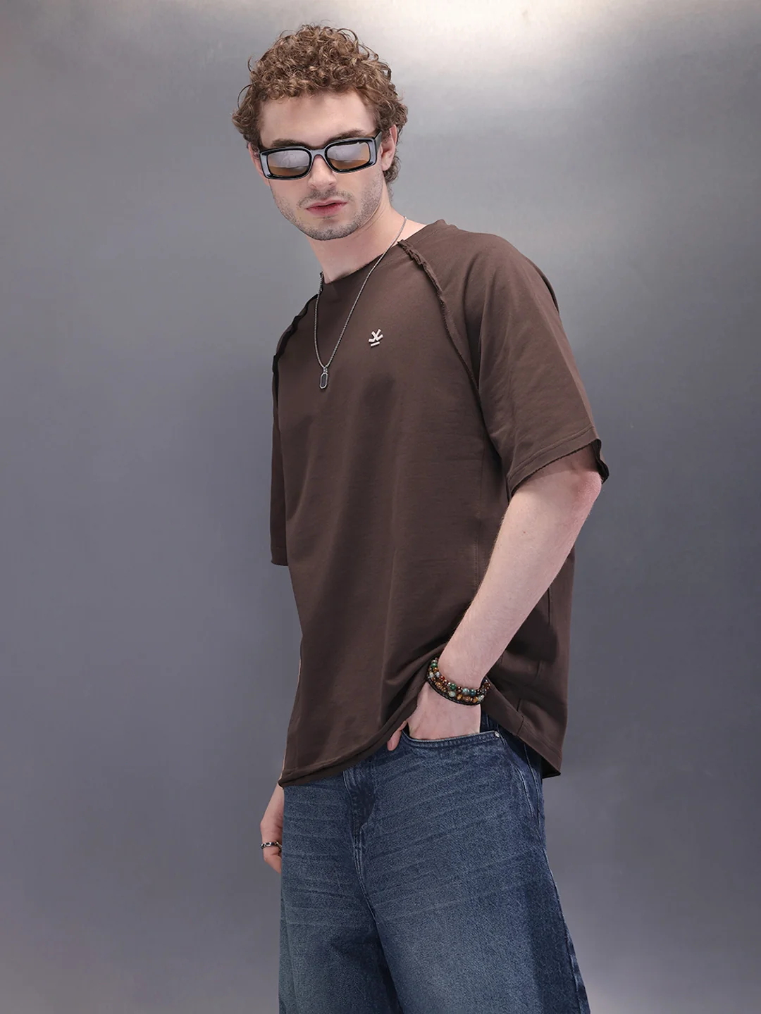 Cut & Sue Oversized T-Shirt | Dark Brown - Image 4