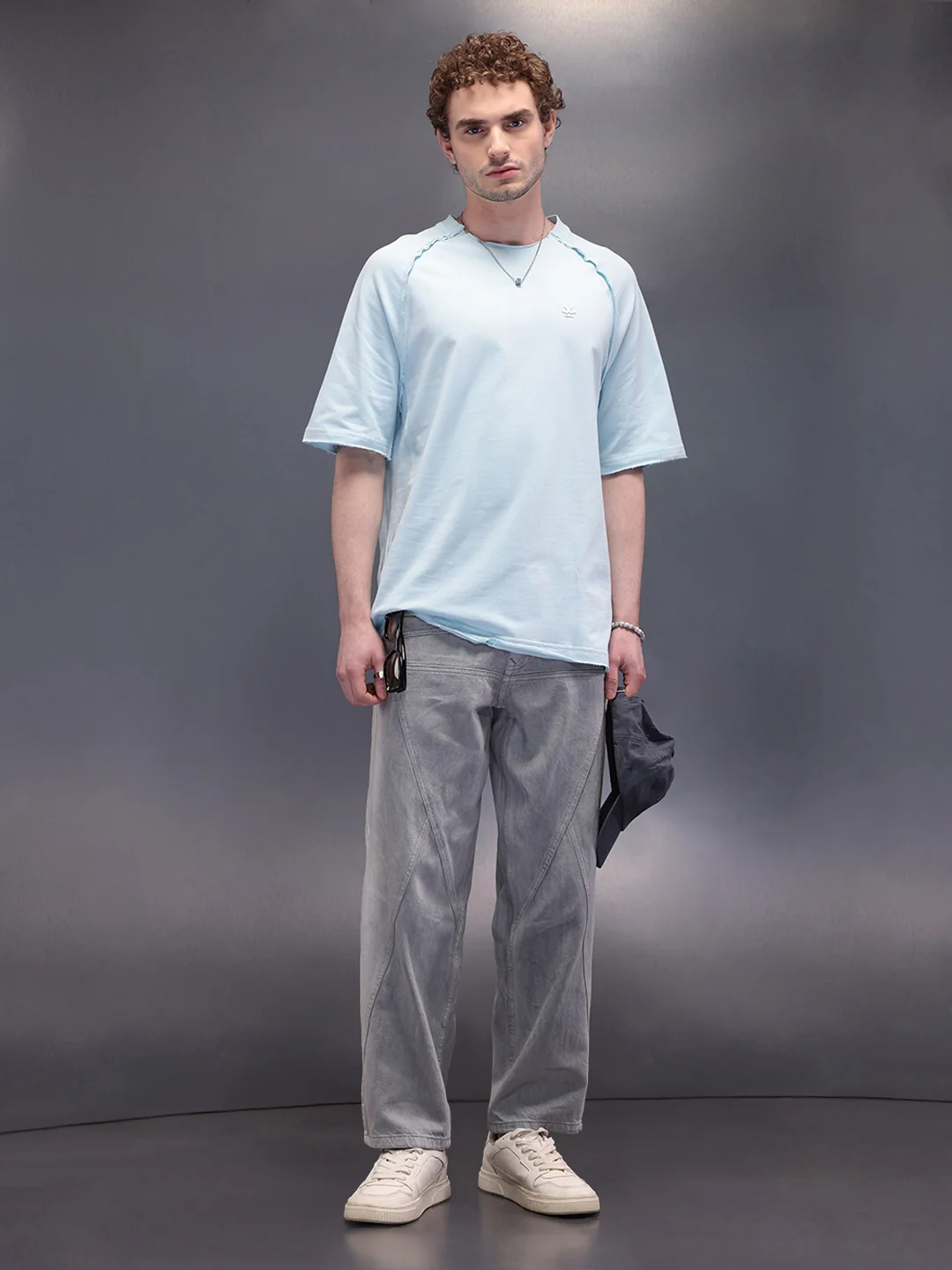 Cut & Sue Oversized T-Shirt | Light Blue - Image 4