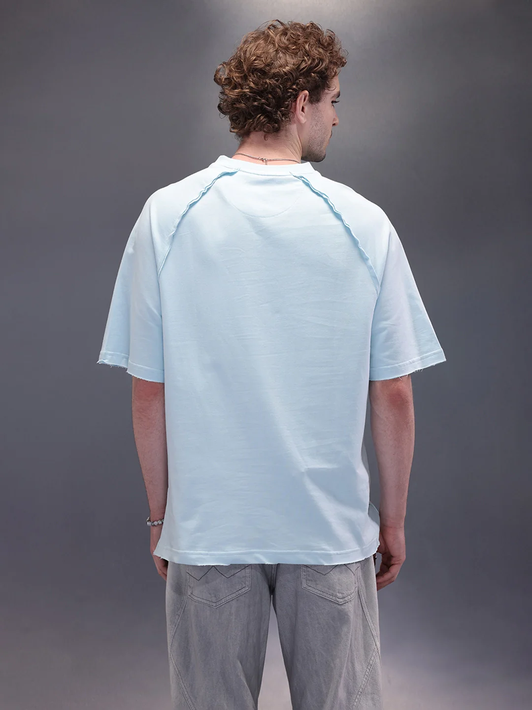 Cut & Sue Oversized T-Shirt | Light Blue - Image 5