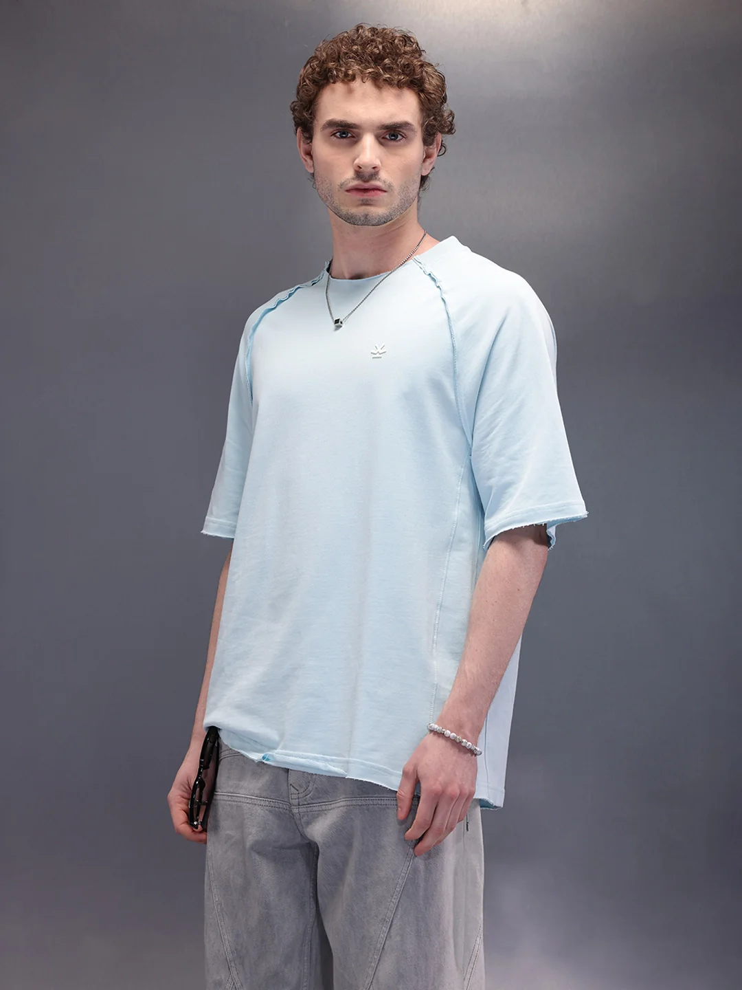 Cut & Sue Oversized T-Shirt | Light Blue - Image 6