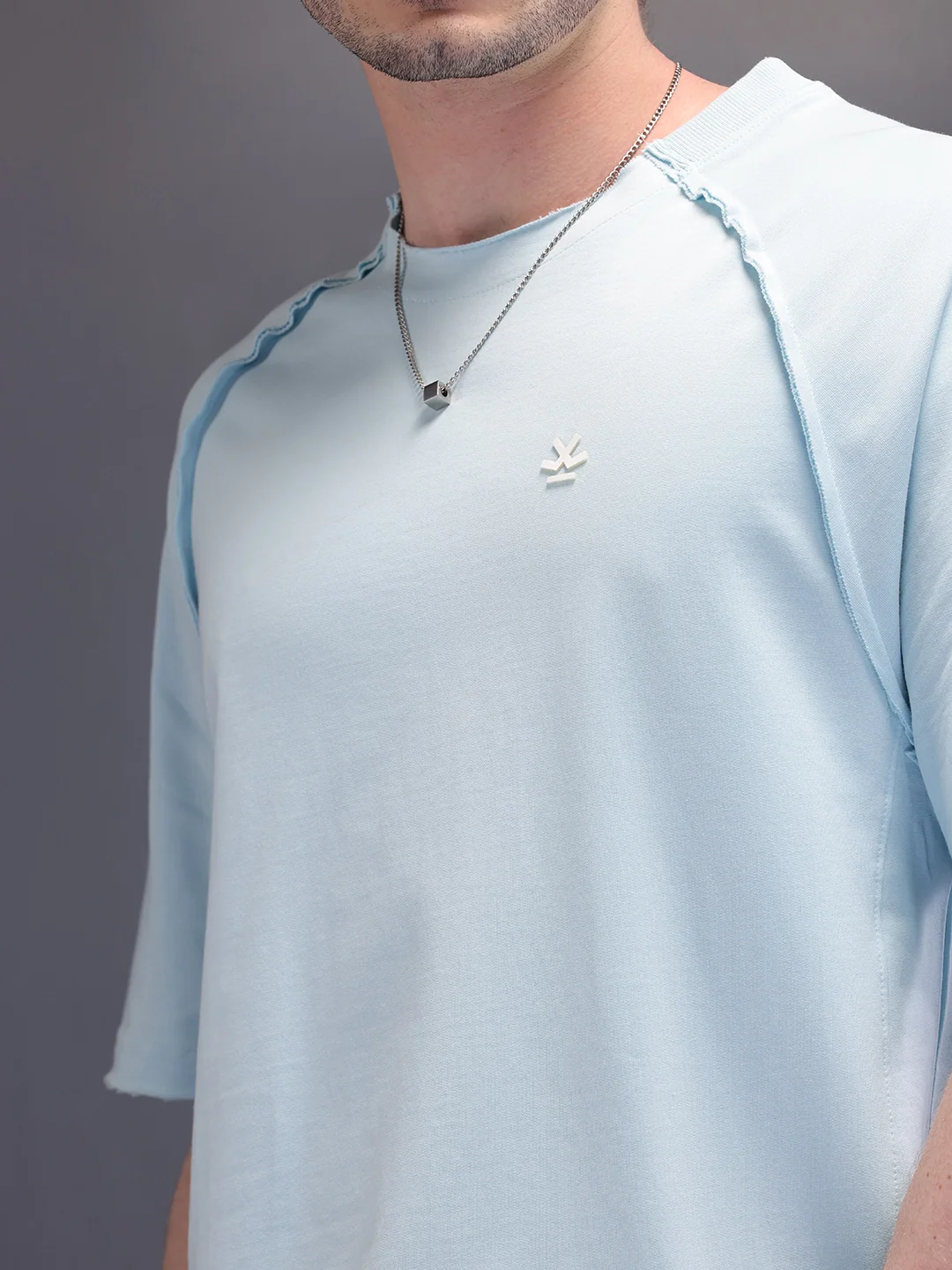 Cut & Sue Oversized T-Shirt | Light Blue - Image 7