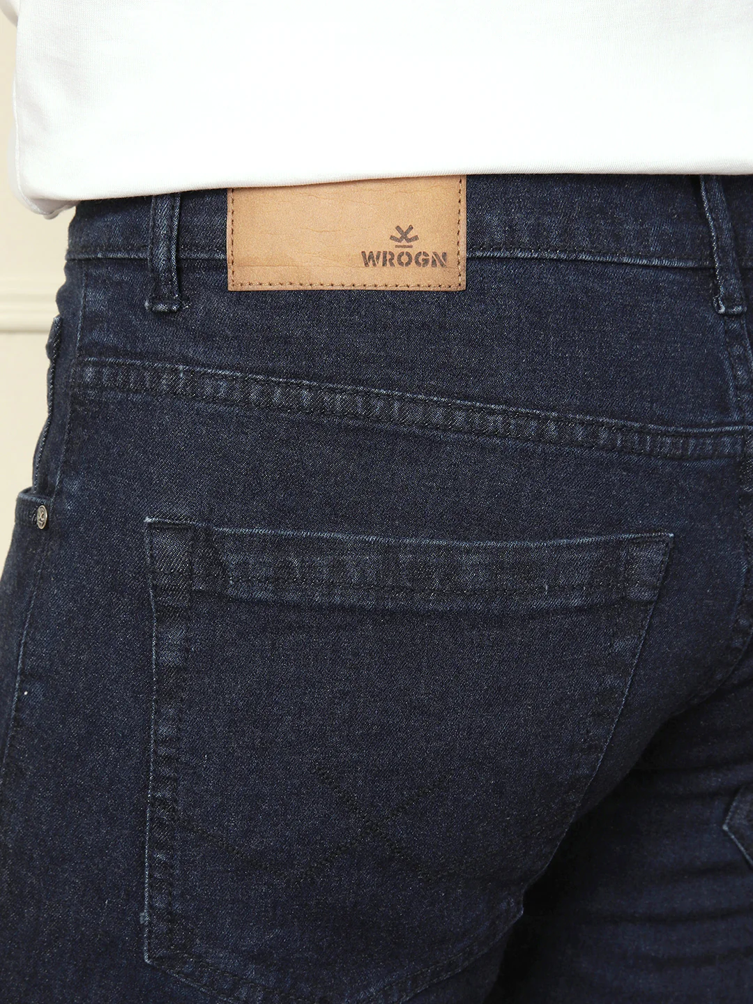 Casual Slim Tapered Jeans | Dark Blue - Image 6
