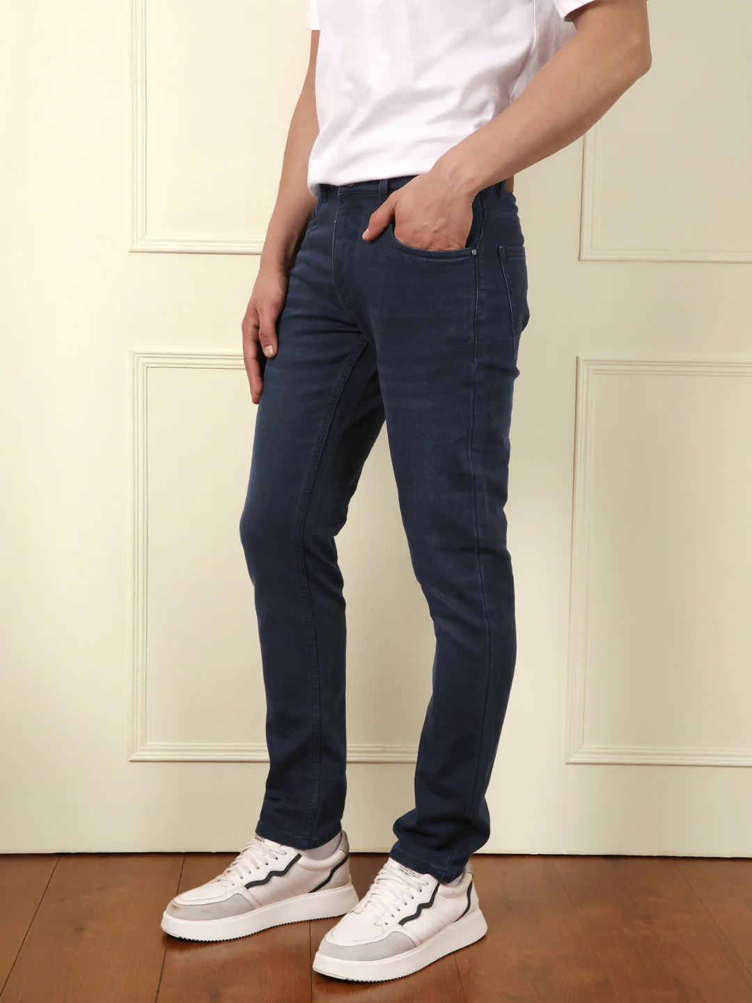 Casual Stretch Slim Fit Jeans | Blue - Image 4