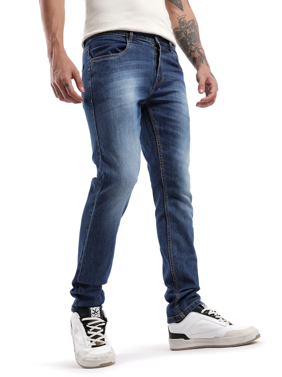 Dark Blue Stride Classic Jeans - Image 4