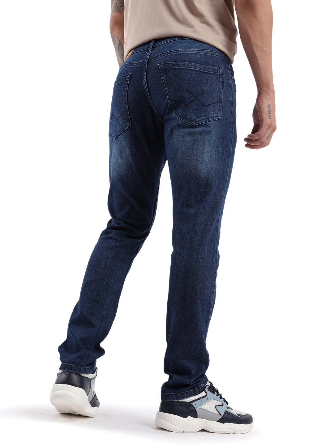 Dark Blue Swerve Basic Jeans - Image 3