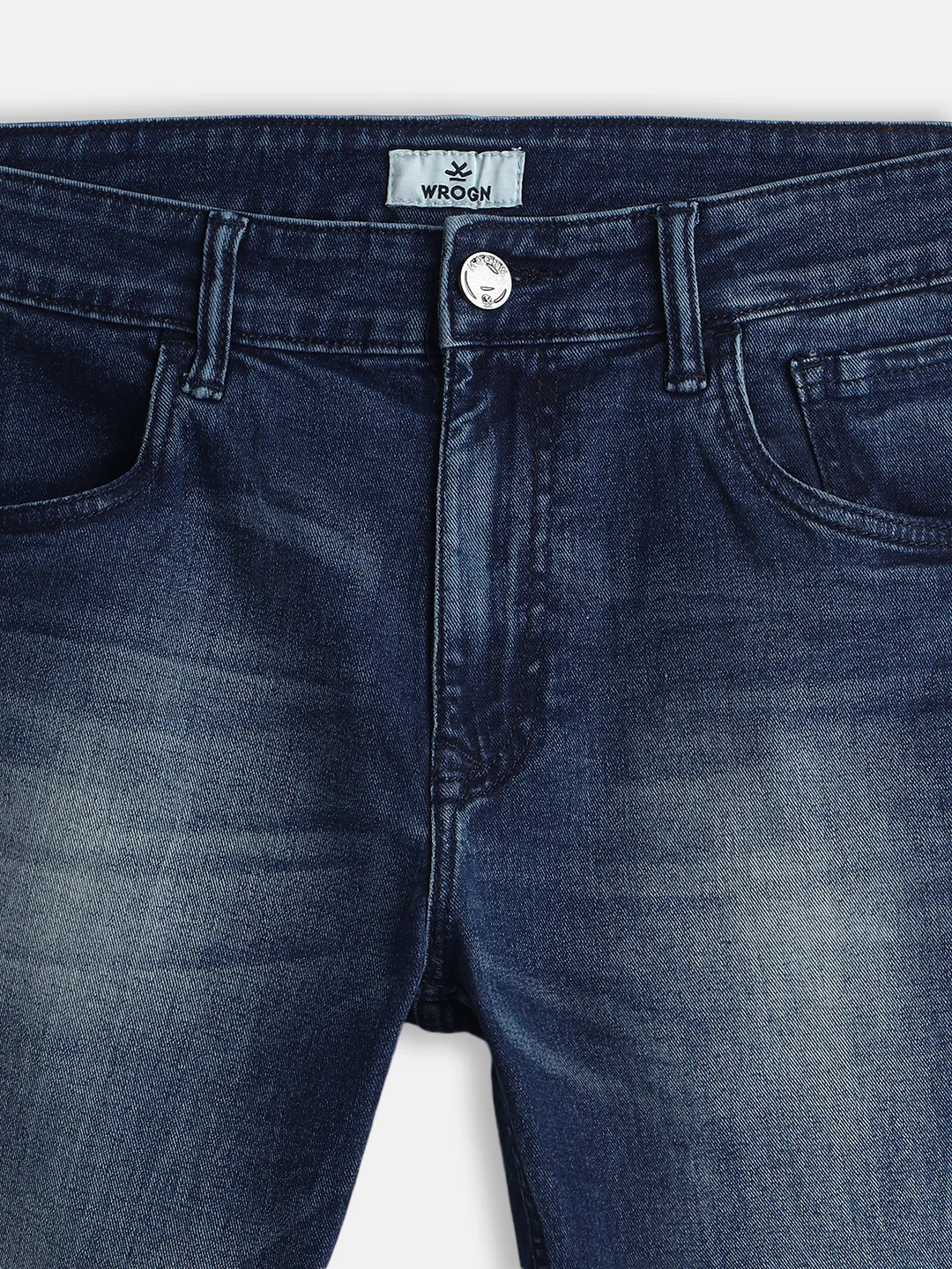 Dark Grey Dobby Jeans - Image 3
