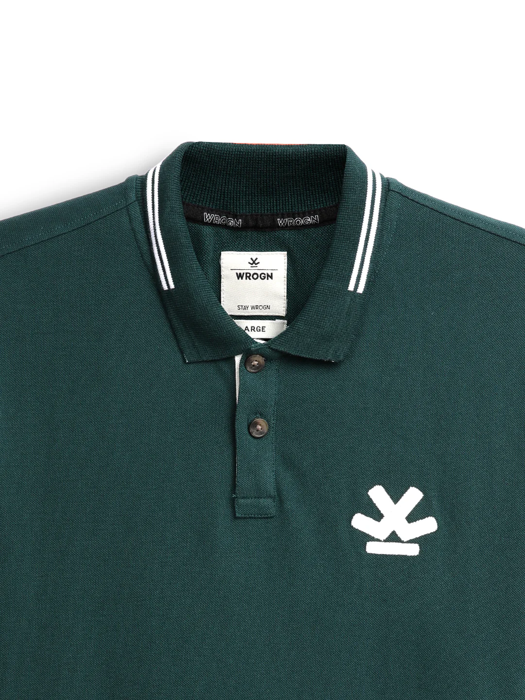 Dark Olive Jacquard Collar Polo - Image 8