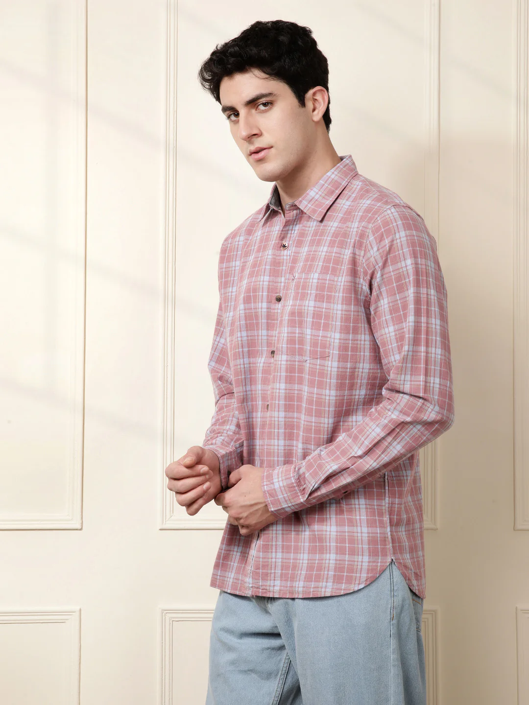 Dark Pink Full Sleeve Shirt - Image 4