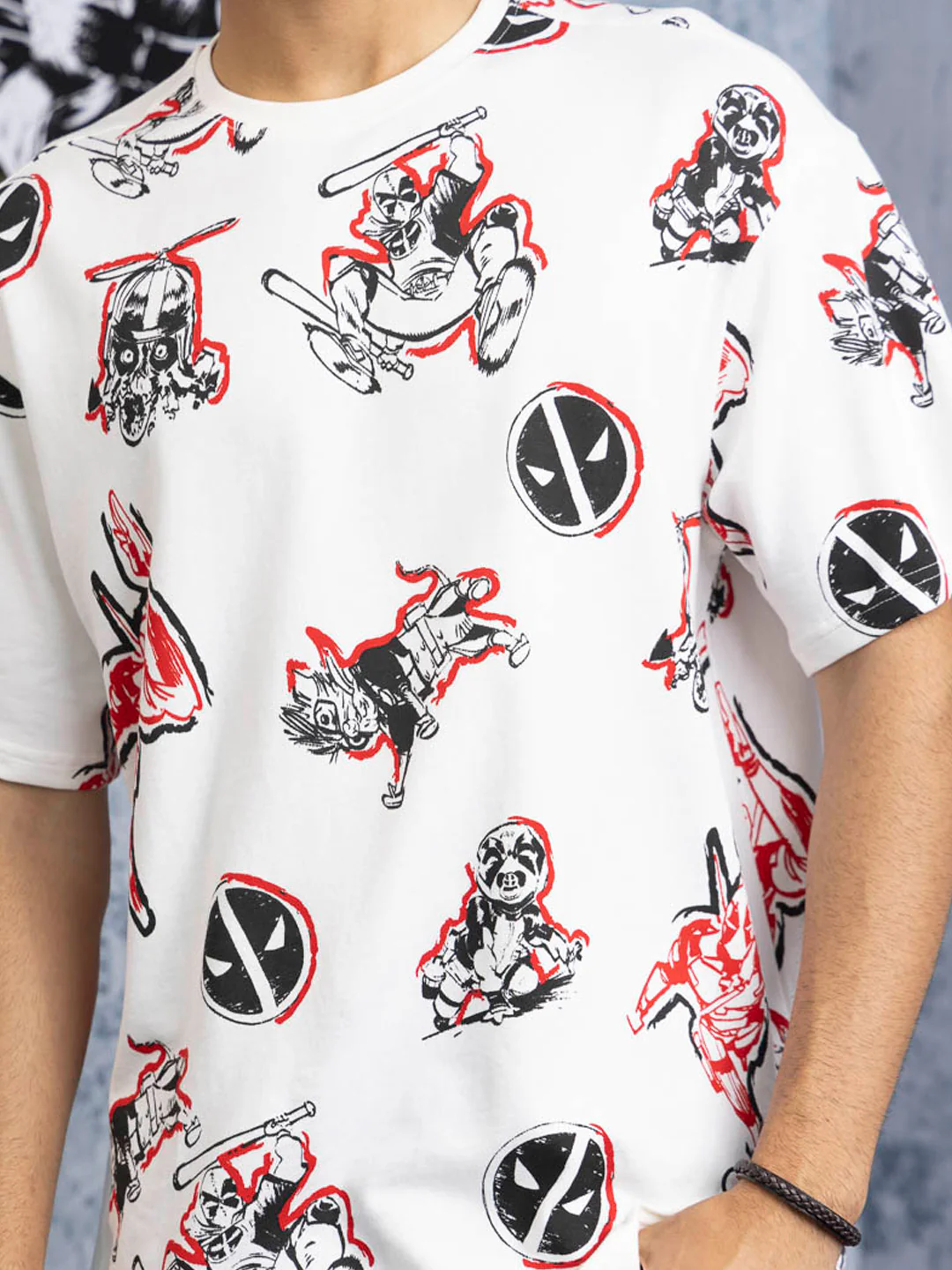 Deadpool Squad AOP Oversized T-Shirt - Image 7