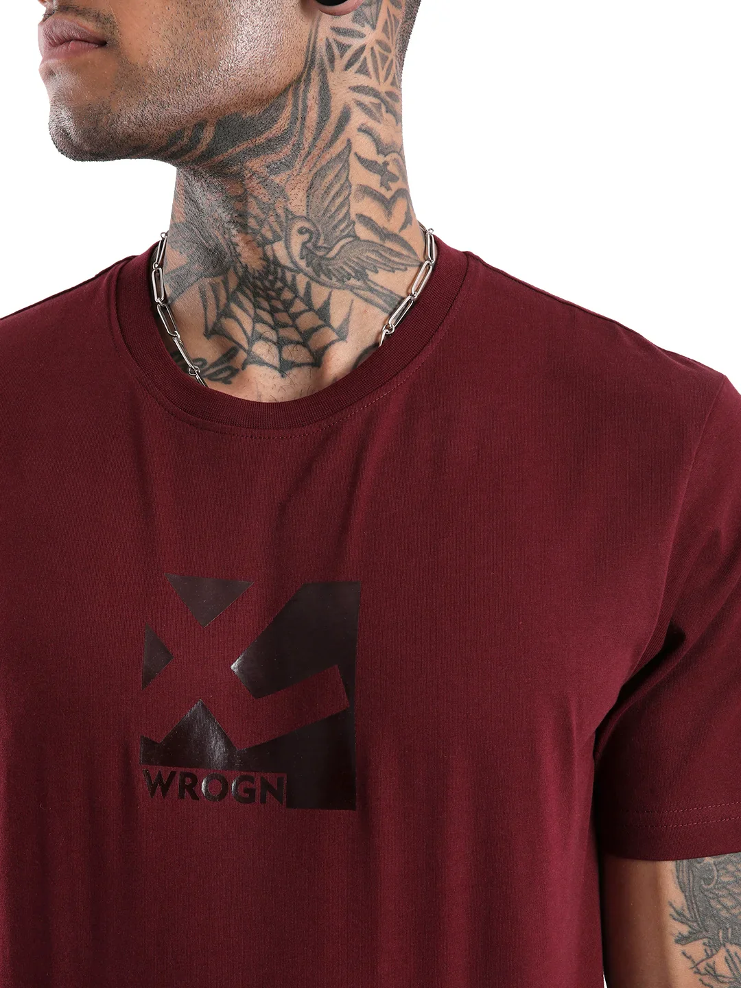Deep Wine Comfort Fit T-Shirt - Image 5