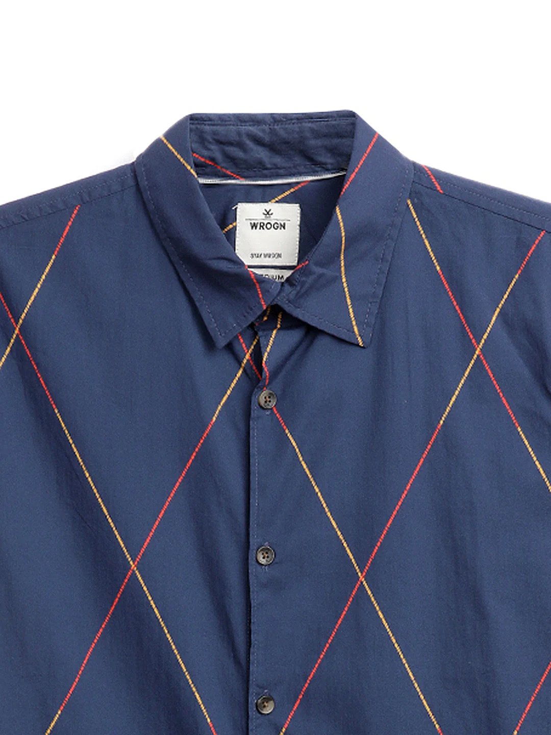 Diagonal Lines Navy Shirt - Image 10
