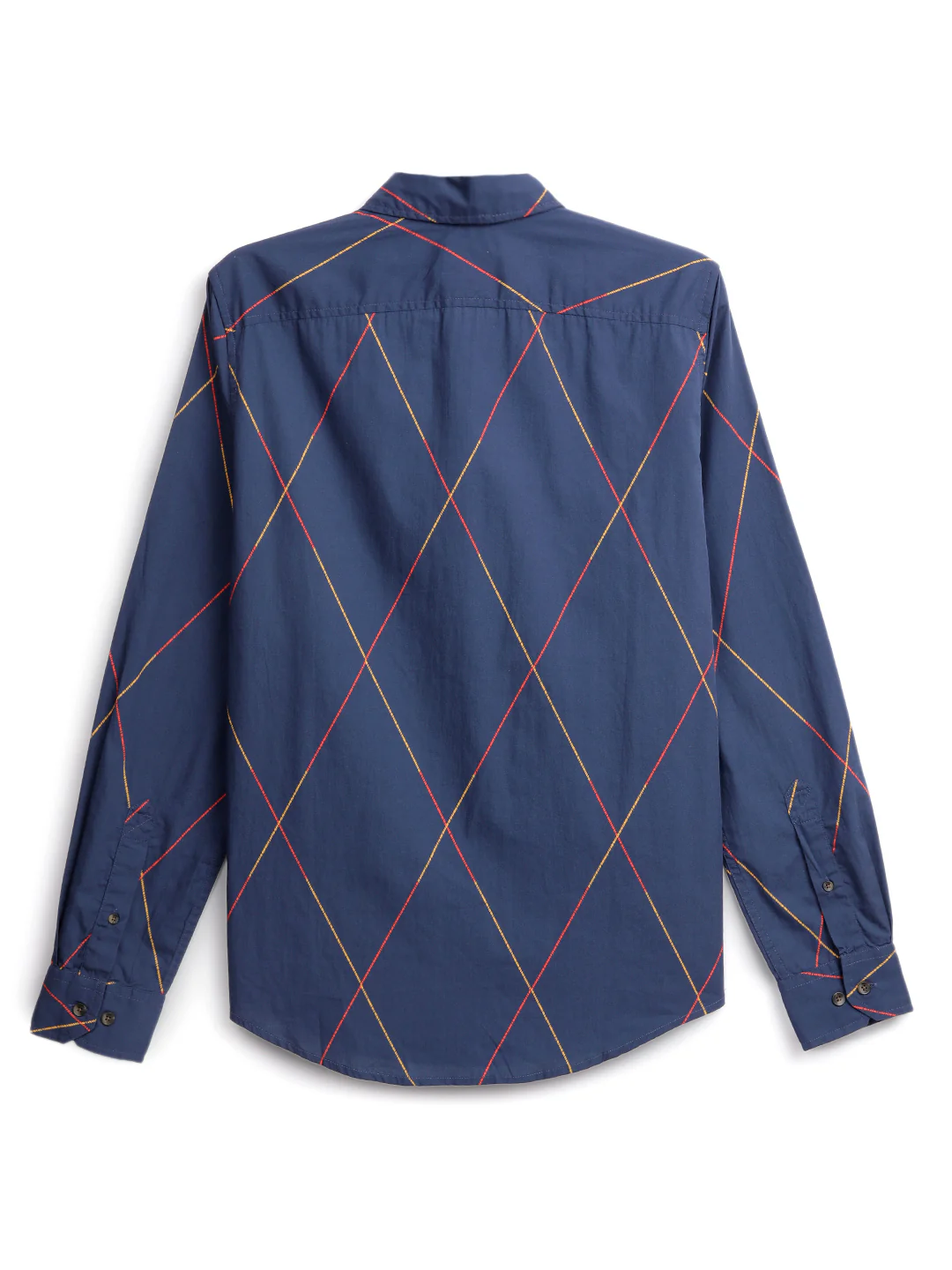 Diagonal Lines Navy Shirt - Image 9